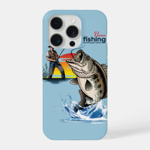 Vintage-Bassfischerei-Grafik [Männlich]  iPhone 15 Pro Hülle