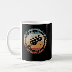 Vintage-Bassgitarrenkopfplatte für Bassist und Bas Kaffeetasse