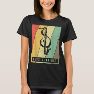 Vintage-Bassklarinettenspieler Musik Retro254 T-Shirt