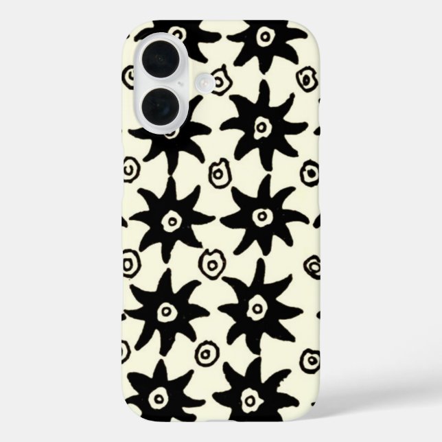 Vintage Batik Stars Textile Tapete Muster Case-Mate iPhone Hülle (Rückseite)