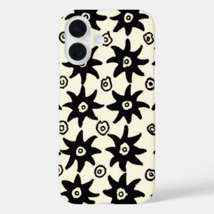 Vintage-Batik-Sterne Textiltapetenmuster iPhone 16 Hülle