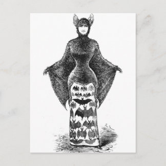Vintage Batlady Image Postkarte