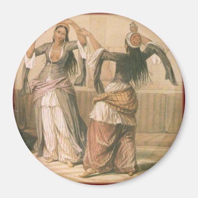 "Vintage Bauchfanatiker" Magnet (Vorne)