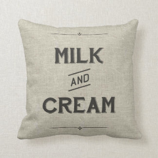 Vintage-Bauernhof-Kissen - Milch & Sahne Kissen