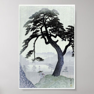 Vintage Baum-Japaner Woodblock Kunst Ukiyo-E Poster