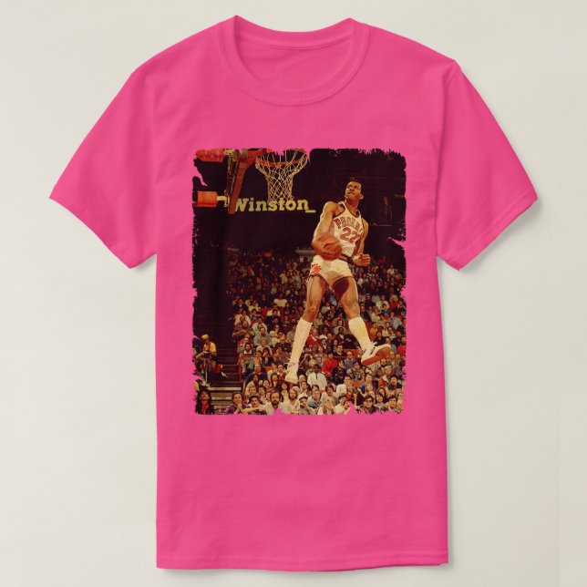 Vintage Bauweise von Basketball T-Shirt (Design vorne)