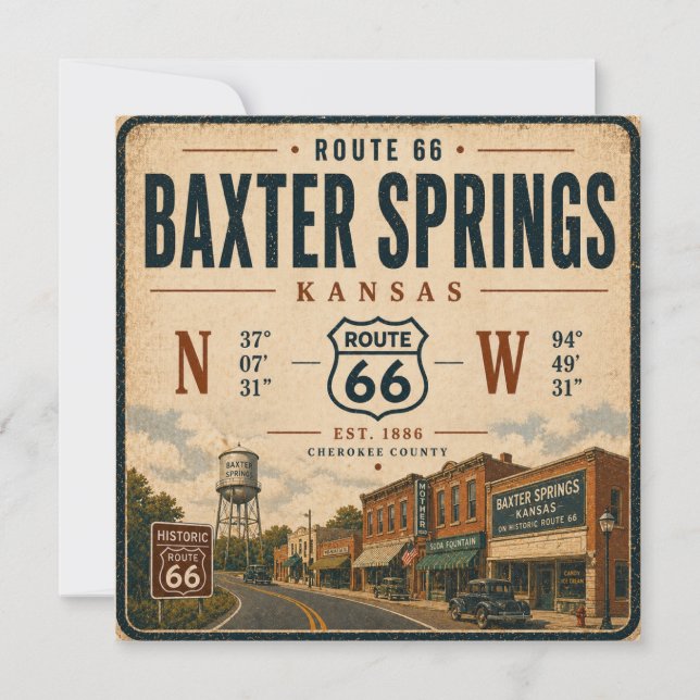 Vintage Baxter Springs Highway Heritage (Vorderseite)