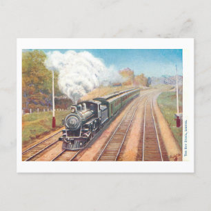 Vintage-Bay-State-Limited-Zugpostkarte Postkarte