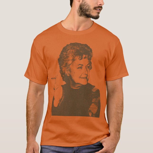 VINTAGE Bea Arthur Raucherin Mädchen T-Shirt (Vorderseite)