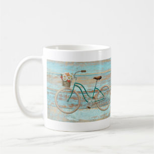 Vintage-Beach-Cruiser-Fahrrad altes Fahrrad Kaffeetasse