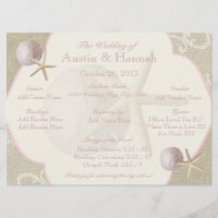 Vintage Beach-Hochzeitskarte