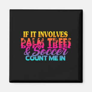 Vintage Beach Soccer 2 T-Shirt_1 Magnet