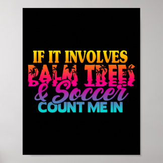 Vintage Beach Soccer 2 T-Shirt_1 Poster