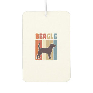 Vintage-Beagle-Hund Retro-Streifen-Vektor-Design_1 Autolufterfrischer
