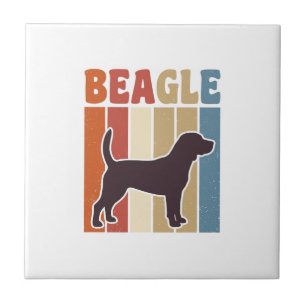 Vintage-Beagle-Hund Retro-Streifen-Vektor-Design_1 Fliese