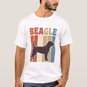 Vintage-Beagle-Hund Retro-Streifen-Vektor-Design_1 T-Shirt