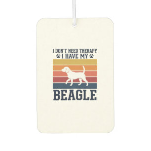 Vintage-Beagle-Hund-Therapie-Shirt-Design_1 Autolufterfrischer