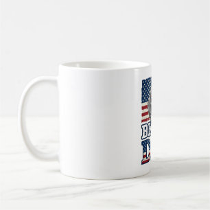 Vintage-Beagle-Vater-patriotisches-Hunde-Shirt-Des Kaffeetasse