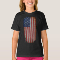 Vintage beängstigende amerikanische Flagge