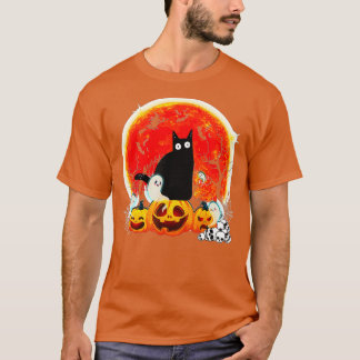 Vintage Beängstigende Halloween Kostüm Schwarze Ka T-Shirt
