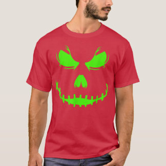 Vintage Beängstigende Pumpkin Face Kürbislaterne H T-Shirt