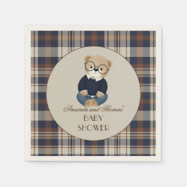 Vintage Bear Baby Shower  Serviette