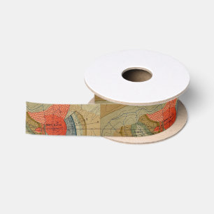 Vintage Bear Butte Circus Flats Karte Satinband