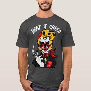Vintage Beat It Creep 50er 60er Rockabilly T-Shirt