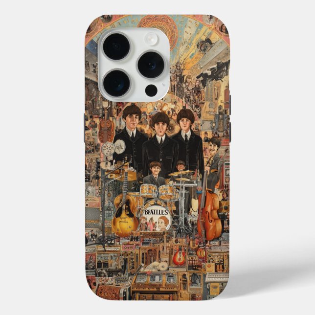 Vintage Beatles Case-Mate iPhone Hülle (Rückseite)