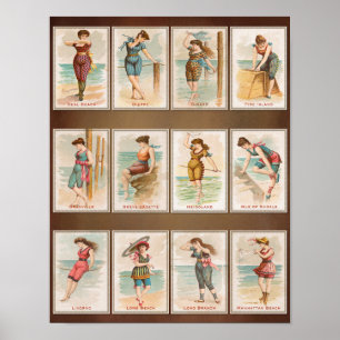 Vintage Beauties Set 2 Poster