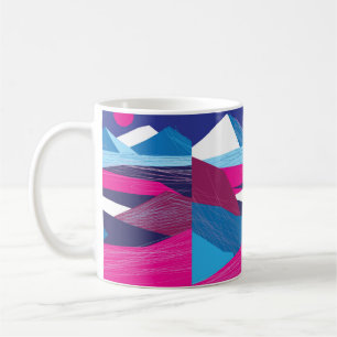 Vintage beautiful mountains and landscape with the kaffeetasse