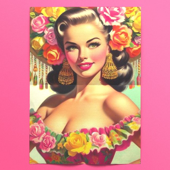 Vintage Beauty Button-up Malerei Seidenpapier (Von Creator hochgeladen)