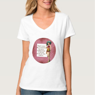 Vintage Beauty Drink Wein Funny T-Shirt