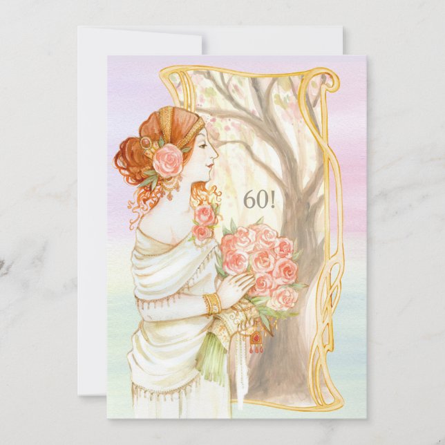 Vintage Beauty Einladung (Vorderseite)