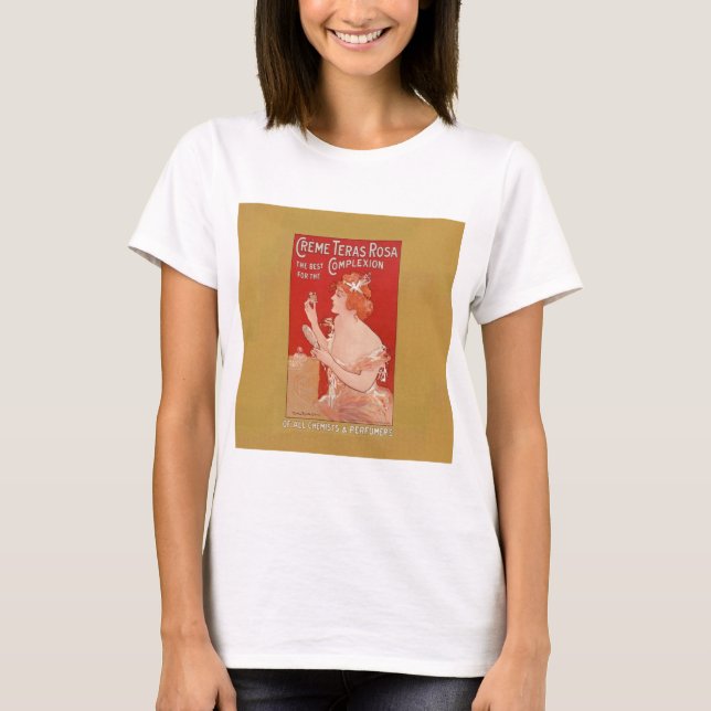 Vintage Beauty-Werbung T-Shirt (Vorderseite)