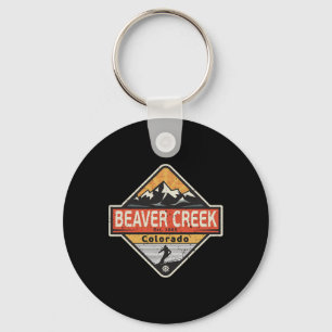Vintage Beaver Creek Colorado Schneebedeckte Bergs Schlüsselanhänger