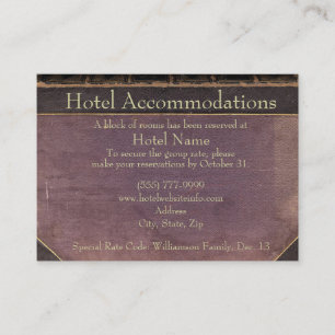 Vintage Begleitkarte