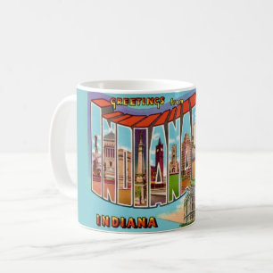 Vintage Begrüßung Indianapolis Kaffeetasse