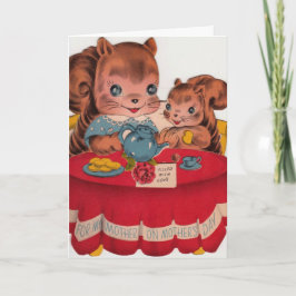 Vintage Begrüßungskarte der 40er Jahre Karte