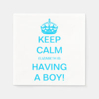 Vintage Behalten Calm Blue Boy Baby Dusche