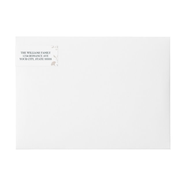 Vintage Beige Bibliothek Buchdecke Hochzeit (Vorderseite)