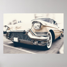 VINTAGE BEIGER CADILLAC MIT CHROMKÜHLERGRILL