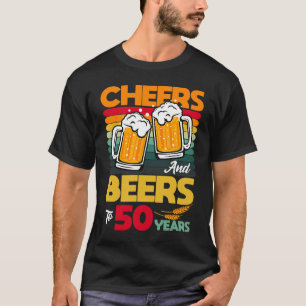 Vintage Beilagen und Biere für meine 50-jährige Bi T-Shirt