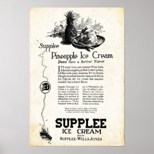Vintage Beizcreme Poster