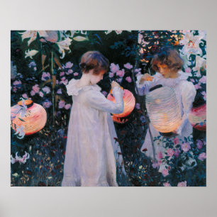 Vintage Beleuchtungsfarbe Poster