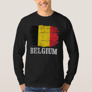 Vintage Belgien-Flagge für Belgier T-Shirt