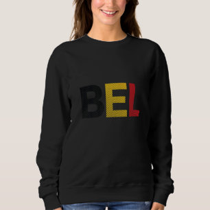 Vintage Belgien-Flagge Fußball Sport Flagge Belgie Sweatshirt
