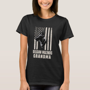 Vintage belgische Malinois-Dog Oma-Amerikanische F T-Shirt