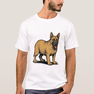 Vintage Belgischer Malinois: Klassischer Arbeitshu T-Shirt