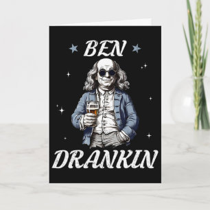 Vintage Ben Trank Lustig 4. Juli Trinken Pr Karte